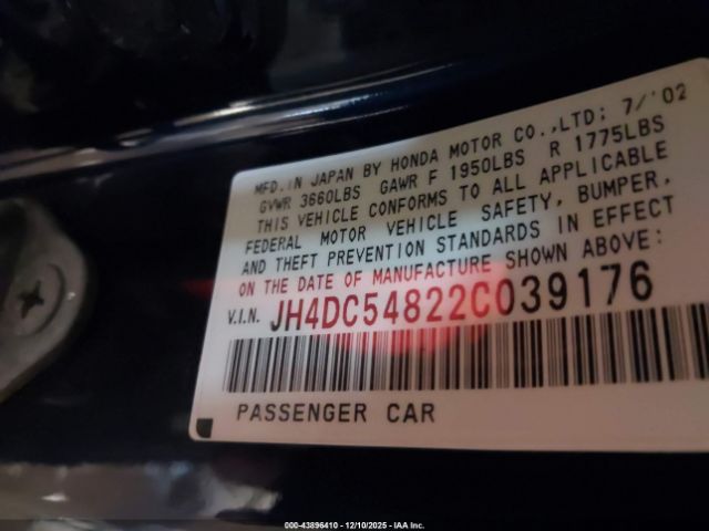 2002 ACURA RSX JH4DC54822C039176 Photo 8