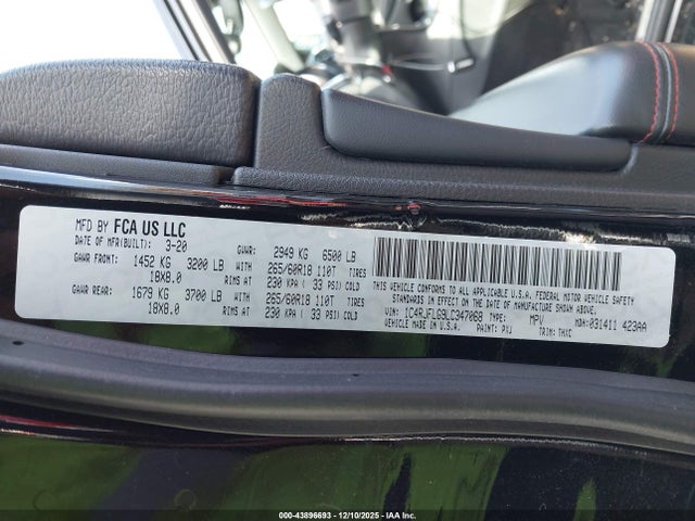 2020 JEEP GRAND CHEROKEE 1C4RJFLG9LC347068 Photo 8