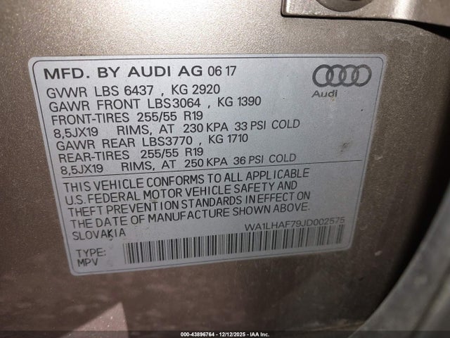 2018 AUDI Q7 WA1LHAF79JD002575 Photo 8