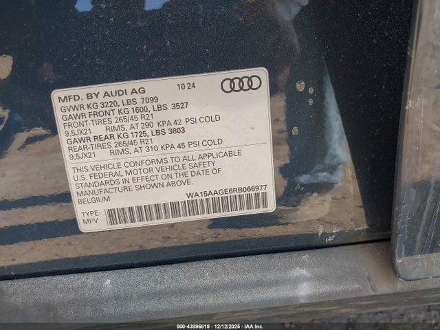 2024 AUDI Q8 E-TRON WA15AAGE6RB066977 Photo 8