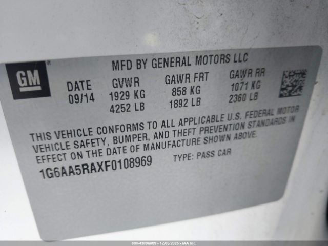 2015 CADILLAC ATS 1G6AA5RAXF0108969 Photo 8