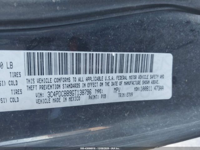 2016 DODGE JOURNEY 3C4PDCBB9GT138796 Photo 8