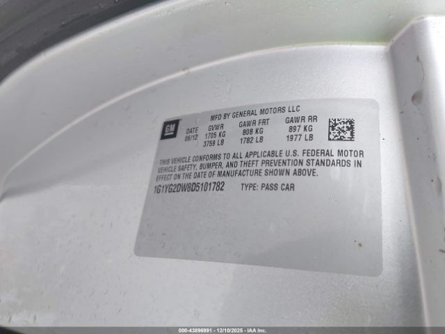 2013 CHEVROLET CORVETTE 1G1YG2DW8D5101782 Photo 8