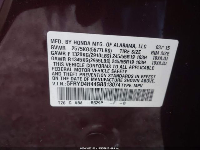 2016 ACURA MDX 5FRYD4H44GB013074 Photo 8