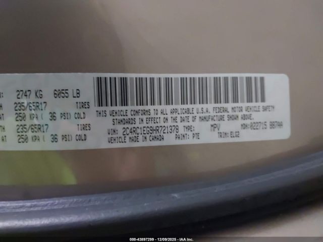 2017 CHRYSLER PACIFICA 2C4RC1EG9HR721378 Photo 8