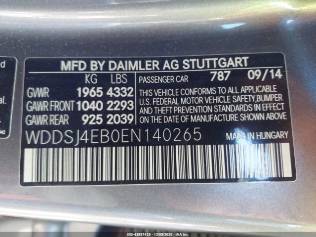 2014 MERCEDES-BENZ CLA 250 WDDSJ4EB0EN140265 Photo 8