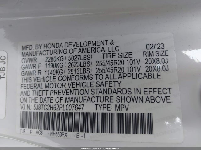 2023 ACURA RDX 5J8TC2H62PL007647 Photo 8