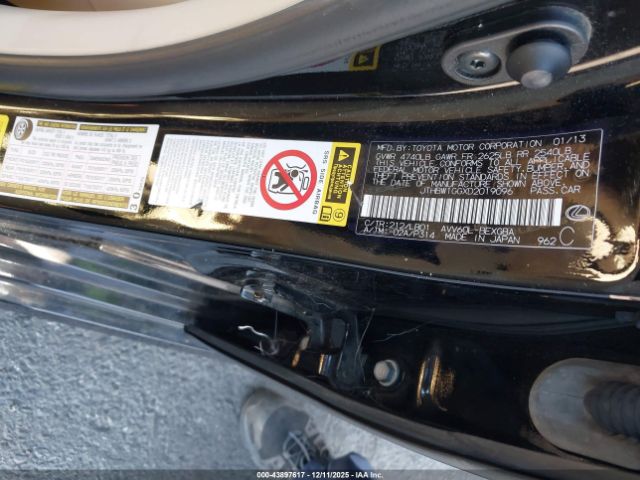 2013 LEXUS ES 300H JTHBW1GGXD2019096 Photo 8