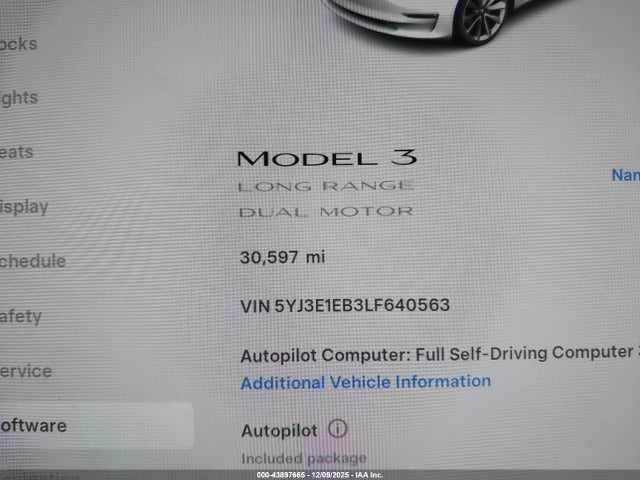 2020 TESLA MODEL 3 5YJ3E1EB3LF640563 Photo 6