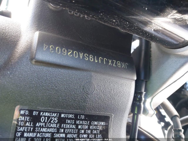 JKBZXJJ19SA026034 Kawasaki Zx636 K