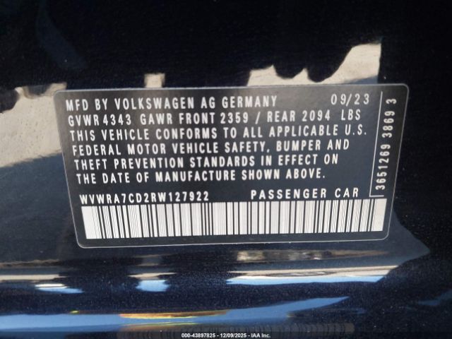 2024 VOLKSWAGEN GOLF GTI WVWRA7CD2RW127922 Photo 8