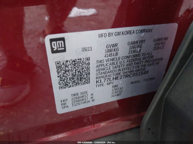 2024 CHEVROLET TRAX KL77LHE27RC051549 Photo 8