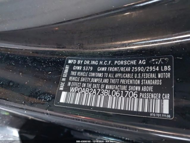 2011 PORSCHE PANAMERA WP0AB2A73BL061706 Photo 8