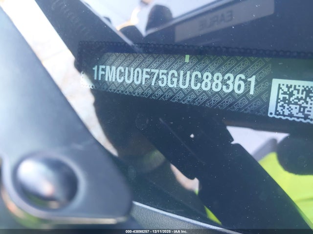 Продажа на аукционе авто 2016 Ford Escape S, vin: 1FMCU0F75GUC88361, номер лота: 43898257