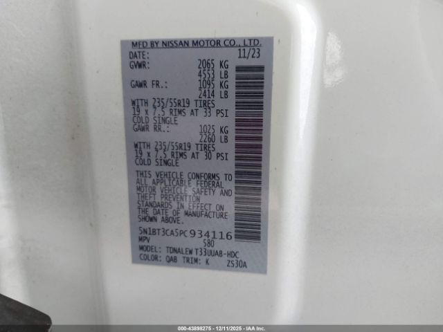 2023 NISSAN ROGUE 5N1BT3CA5PC934116 Photo 8