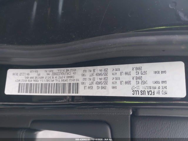1C4RJFAGXJC220832 Jeep Grand Cherokee Altitude 4x4