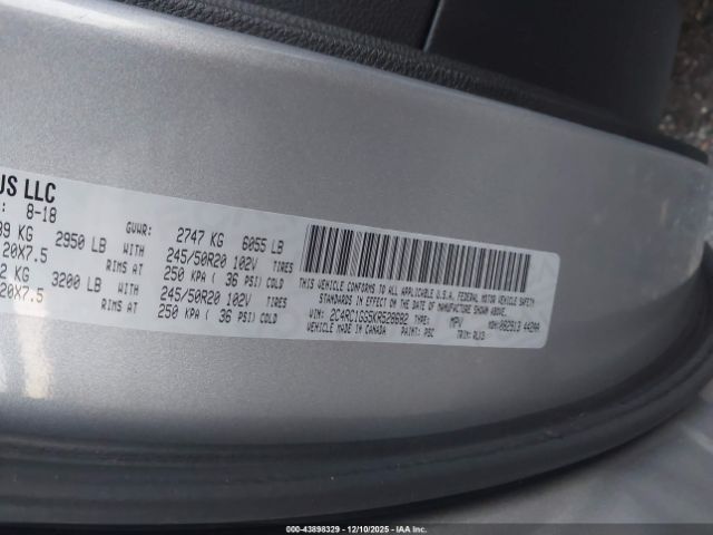 2019 CHRYSLER PACIFICA 2C4RC1GG5KR528682 Photo 8