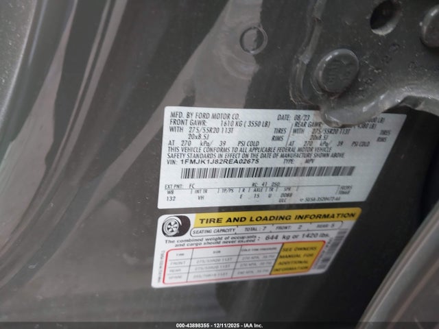 1FMJK1J82REA02675 Ford Expedition Xlt Max