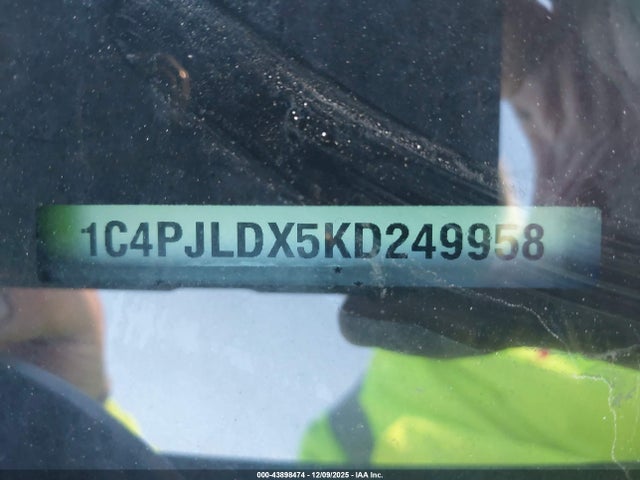 Продаж на аукціоні авто 2019 Jeep Cherokee Limited Fwd, vin: 1C4PJLDX5KD249958, номер лоту: 43898474