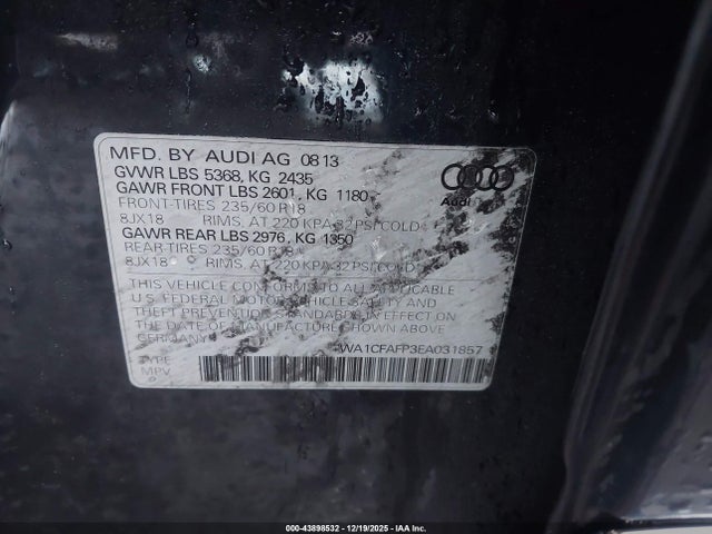 2014 AUDI Q5 WA1CFAFP3EA031857 Photo 8