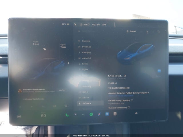 2025 TESLA MODEL 3 5YJ3E1EA0SF004091 Photo 6