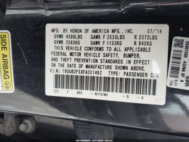 2015 ACURA TLX 19UUB2F5XFA001462 Photo 8