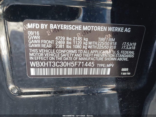 WBXHT3C30H5F71445 BMW X1 Xdrive28i