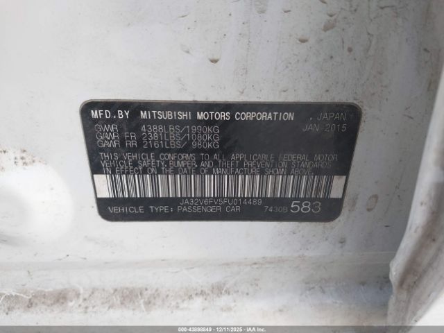 2015 MITSUBISHI LANCER JA32V6FV5FU014489 Photo 8