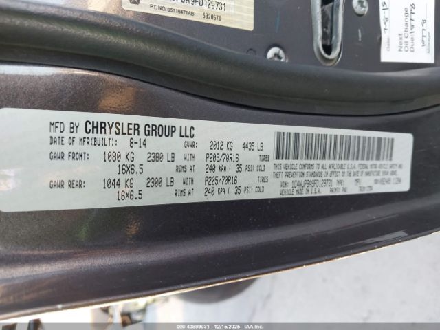 2015 JEEP PATRIOT 1C4NJPBA9FD129731 Photo 8