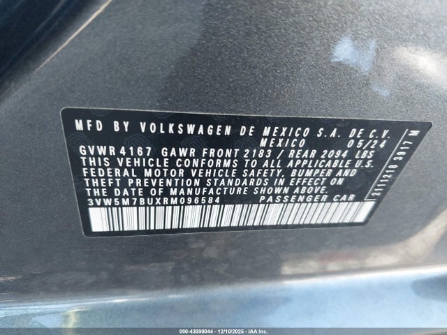 Volkswagen Jetta 1.5t S 2024 3VW5M7BUXRM096584 Image 9