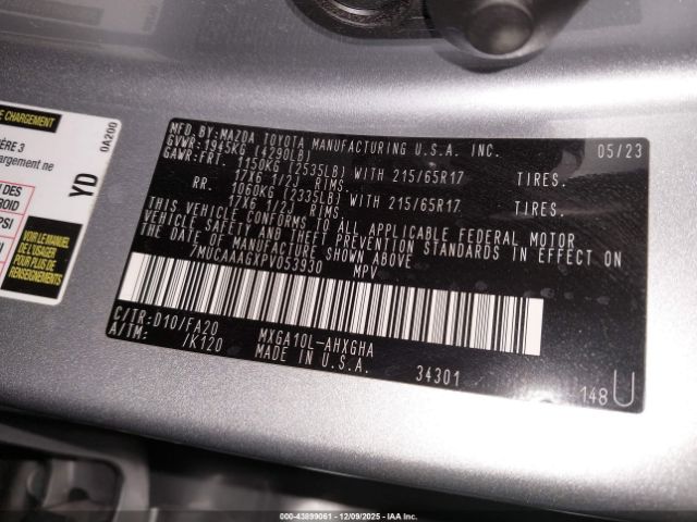 2023 TOYOTA COROLLA CROSS 7MUCAAAGXPV053930 Photo 8