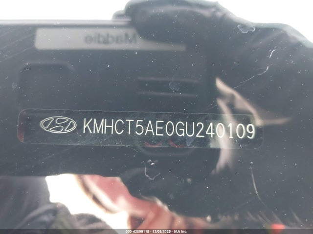 Hyundai ACCENT SE 2016 KMHCT5AE0GU240109 Image 9