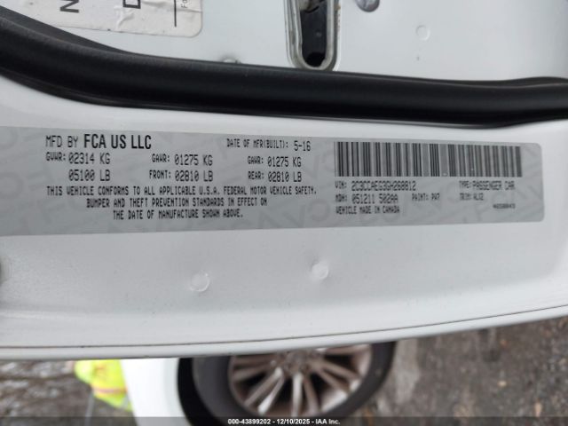 2016 CHRYSLER 300C 2C3CCAEG3GH268812 Photo 8