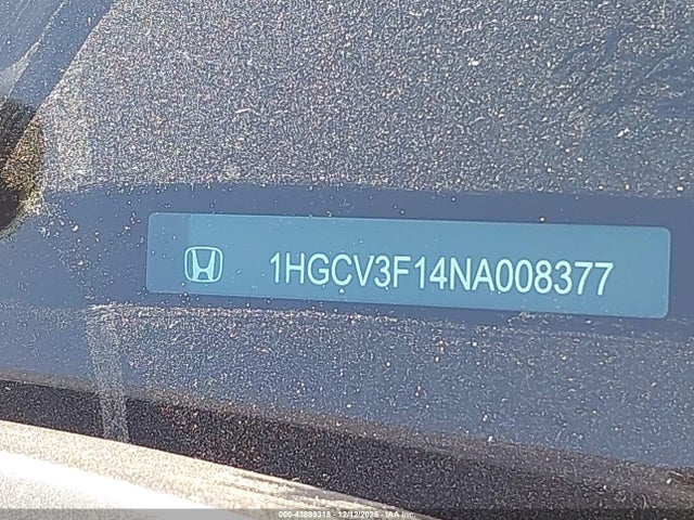 1HGCV3F14NA008377 Honda ACCORD HYBRID