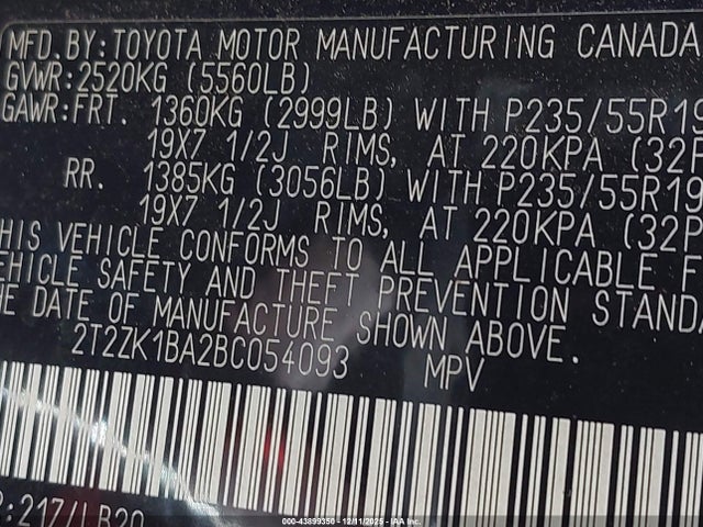 2011 LEXUS RX 350 2T2ZK1BA2BC054093 Photo 8