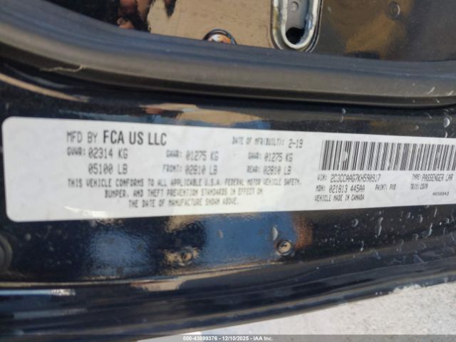 2019 CHRYSLER 300 2C3CCAAG7KH590917 Photo 8