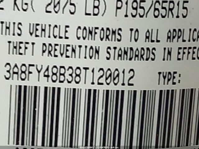 2008 CHRYSLER PT CRUISER 3A8FY48B38T120012 Photo 8