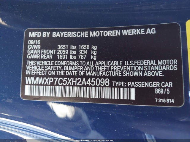 2017 MINI HARDTOP WMWXP7C5XH2A45098 Photo 8