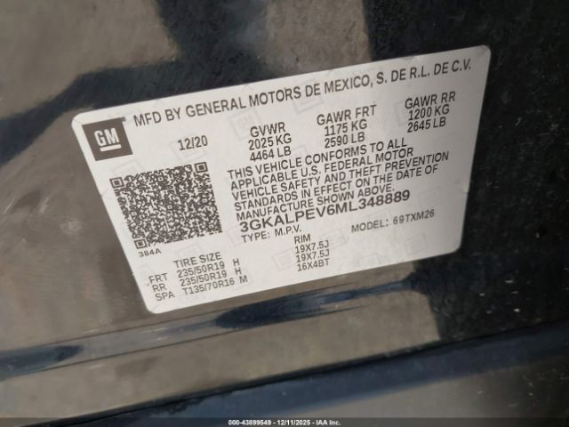 2021 GMC TERRAIN 3GKALPEV6ML348889 Photo 8