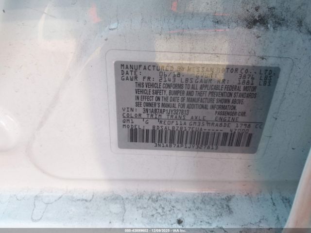 2018 NISSAN SENTRA 3N1AB7AP1JY327813 Photo 8