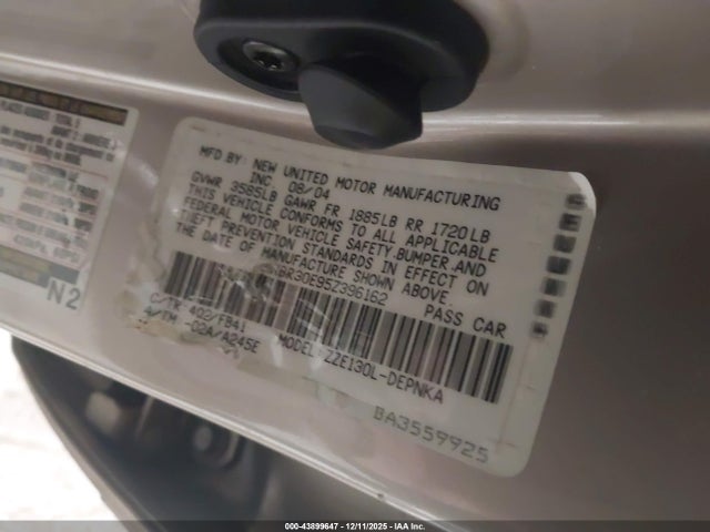 Продажа на аукционе авто 2005 Toyota Corolla Le, vin: 1NXBR30E95Z396162, номер лота: 43899647