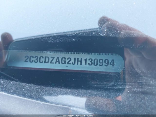 2018 DODGE CHALLENGER 2C3CDZAG2JH130994 Photo 8