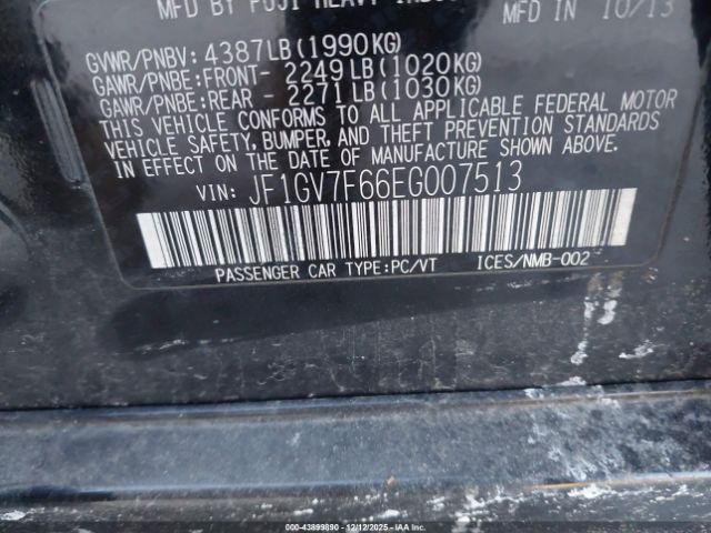 2014 SUBARU IMPREZA WRX JF1GV7F66EG007513 Photo 8