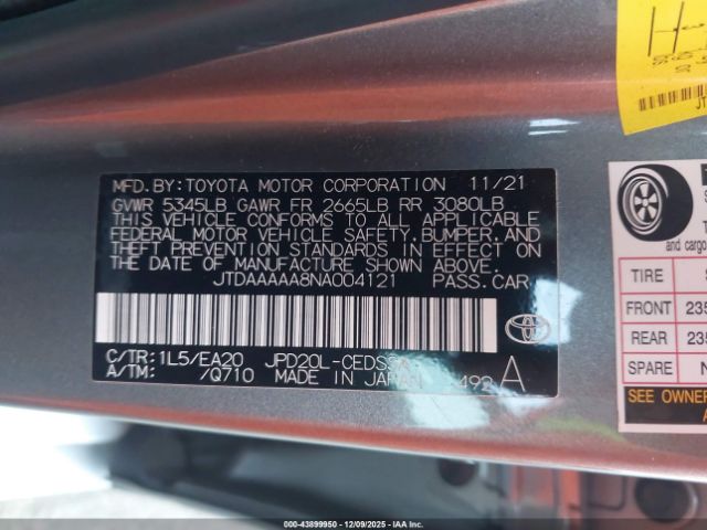 2022 TOYOTA MIRAI JTDAAAAA8NA004121 Photo 8