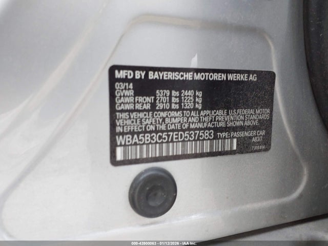 2014 BMW 535I WBA5B3C57ED537583 Photo 8