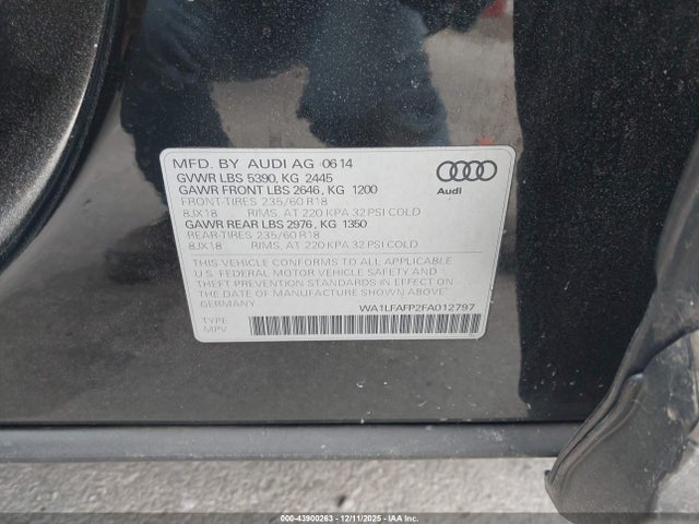 2015 AUDI Q5 WA1LFAFP2FA012797 Photo 8