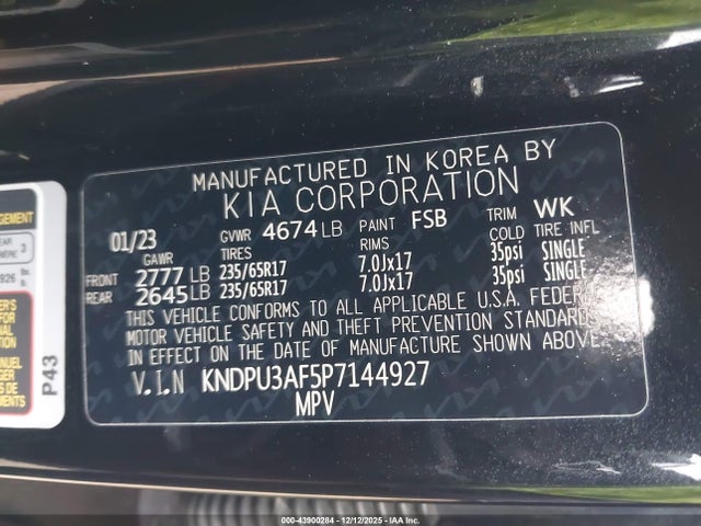KIA Sportage Lx 2023 KNDPU3AF5P7144927 Image 9