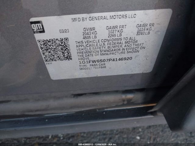 2023 CHEVROLET BOLT EV 1G1FW6S07P4146920 Photo 8