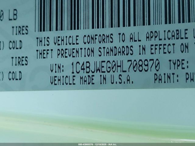 2017 JEEP WRANGLER UNLIMITED 1C4BJWEG0HL708970 Photo 8