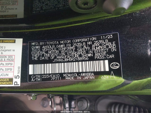 2024 LEXUS UX 250H JTHX6JBH5R2188956 Photo 8